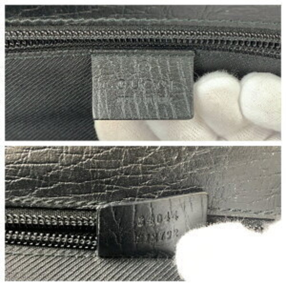 Gucci black leather briefcase - Picture 4 of 10